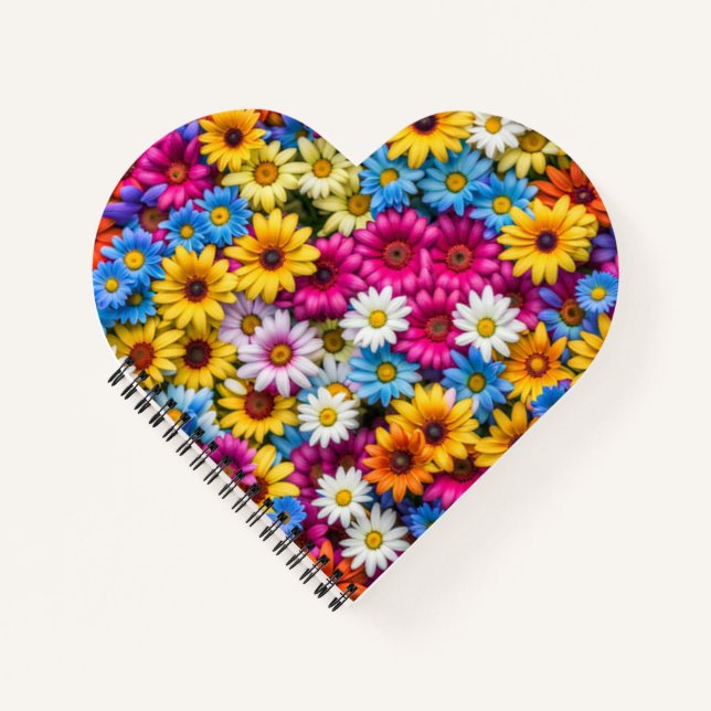 Carnet Marguerites colorées #55 - (Devant)