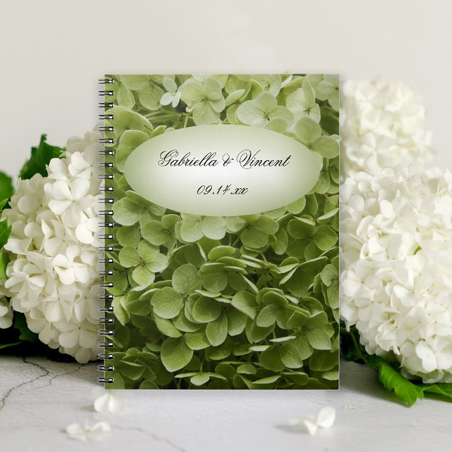 Carnet Mariage à fleurs Green Annabelle Hydrangea (Créateur téléchargé)