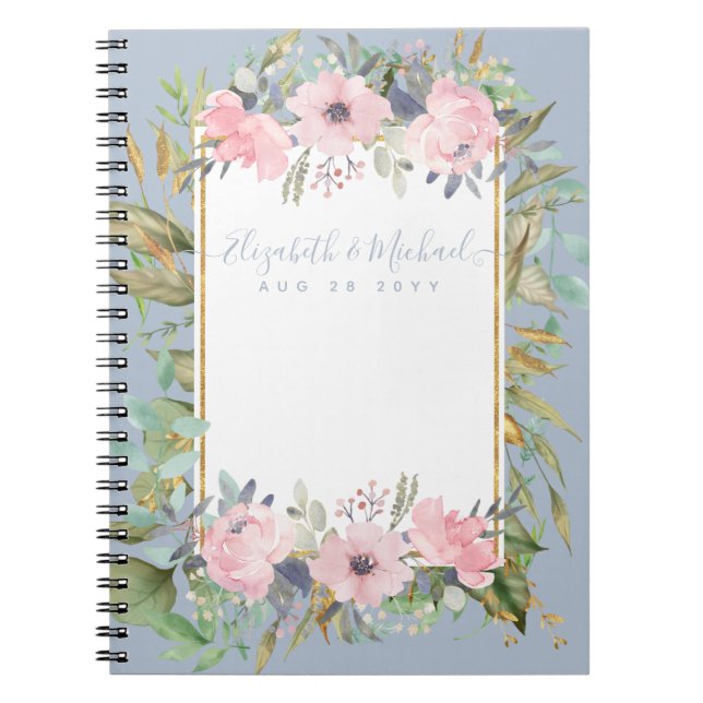 Carnet Mariage Boho rose pâle (Devant)