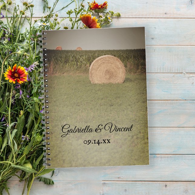 Carnet Mariage campagnard Farm Hay Bales (Créateur téléchargé)