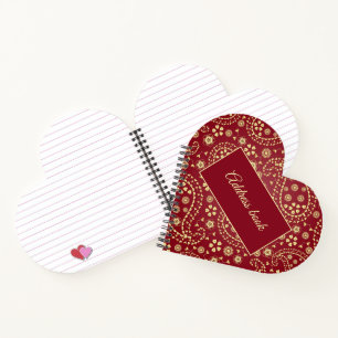 Carnet Mariage d'adresse Keeper Burgundy & Paisley Set No