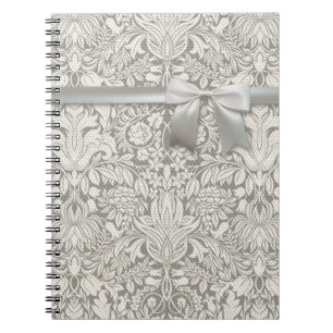 Carnet Mariage Damask Vintage Blanc Mariage Vieux Dentell