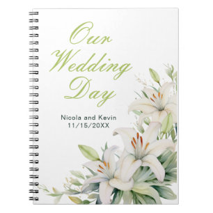 Carnet Mariage de fleurs blanches