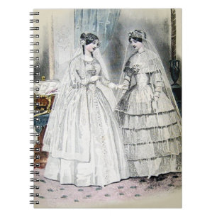 Carnet Mariage de mariée vintage antique blanc