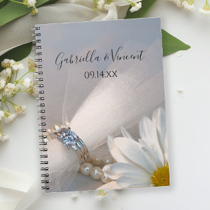 Carnet Mariage d'élégance de marguerite blanche