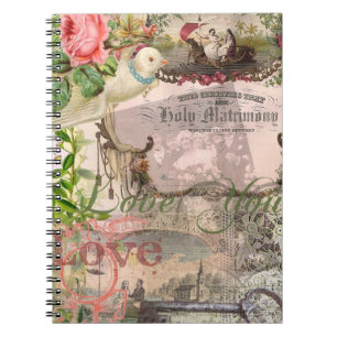 Carnet Mariage Élégant Antique Vintage Mariage Élégant