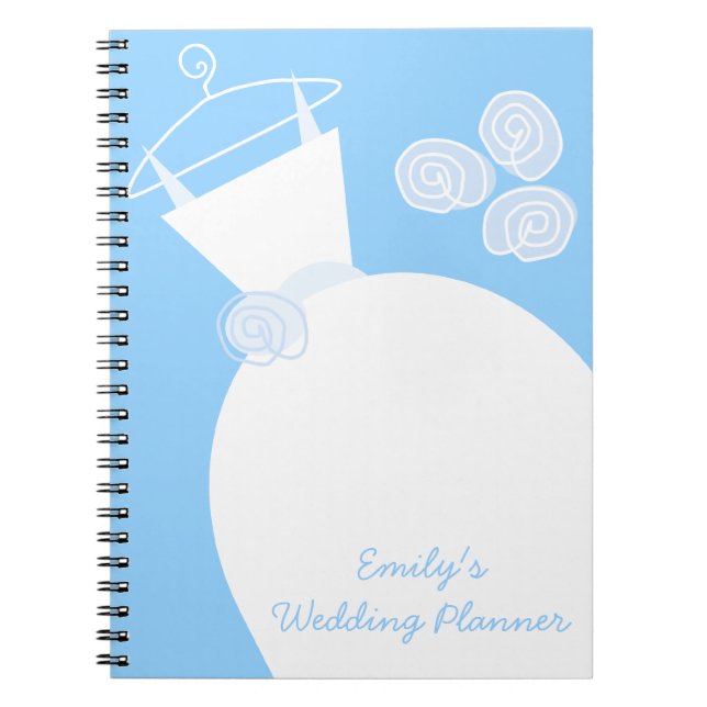 Carnet Mariage Gown Blue "Wedding planner" (Devant)