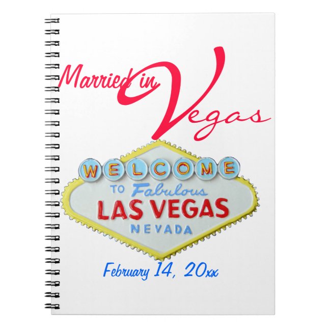 Carnet Mariage Las Vegas Nevada (Devant)