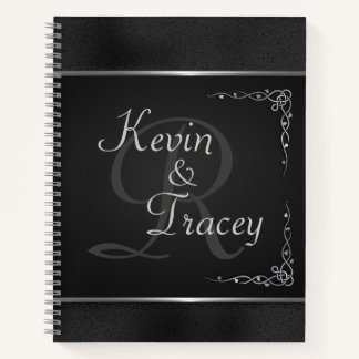 Carnet Mariage noir et argent