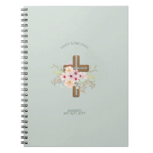 Carnet Mariage personnalisé ou Croix florale de l'anniver