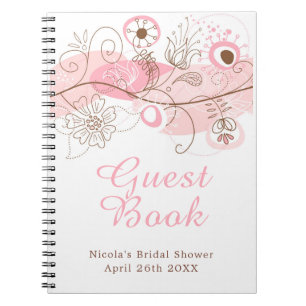 Carnet Mariage Pink Floral Twist Fête de mariage