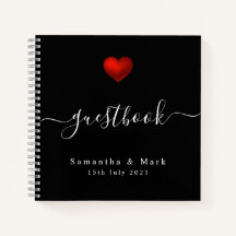 Mariage simple moderne Red Heart