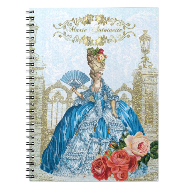 Carnet Marie Antoinette Verseilles Blue notebook (Devant)