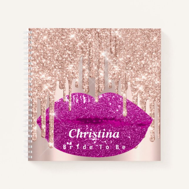 Carnet Mariée pour être douce 16e Princesse Rose lèvres d (Devant)
