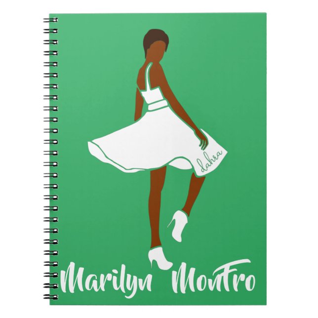 Carnet Marilyn MonFRO AFRoCA Africaine Femme noire (Devant)