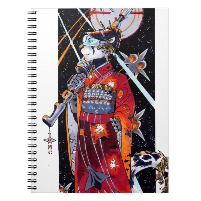 Carnet marin de Jaguar de kimono de l'espace ! (Devant)