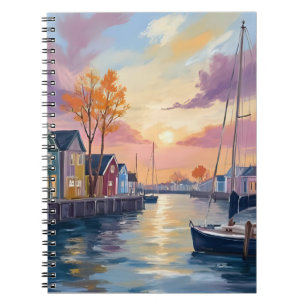 Carnet Marina pour bateaux   Peinture à l'aquarelle de ba