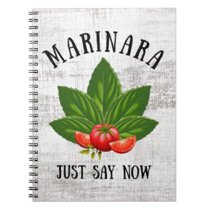 Carnet Marinara Dit Maintenant Italie Basil Tomates Feuil