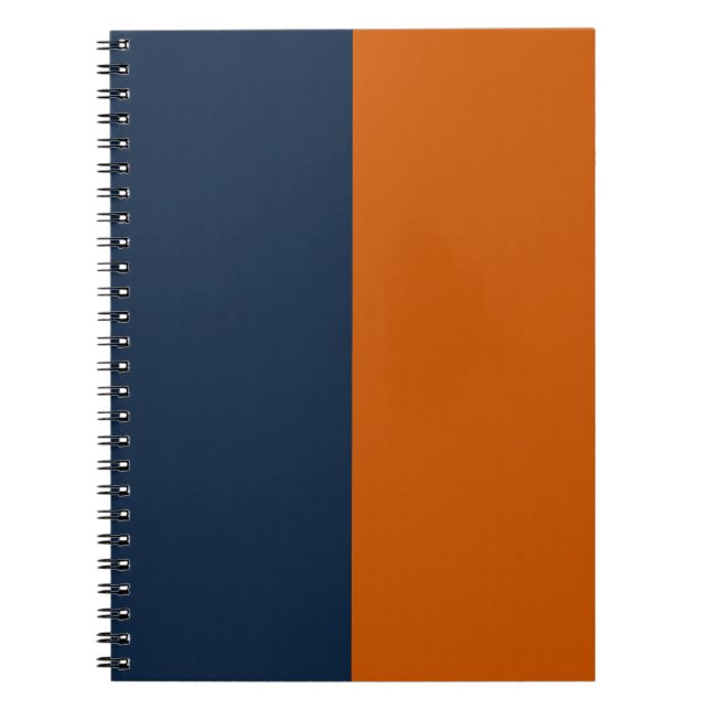 Carnet Marine et Burange Orange CUSTOM (Devant)