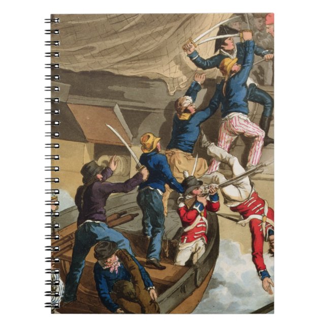 Carnet Marins britanniques embarquant un homme de guerre, (Devant)