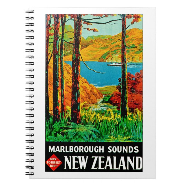 Carnet Marlborough Sounds Nouvelle-Zélande (Devant)