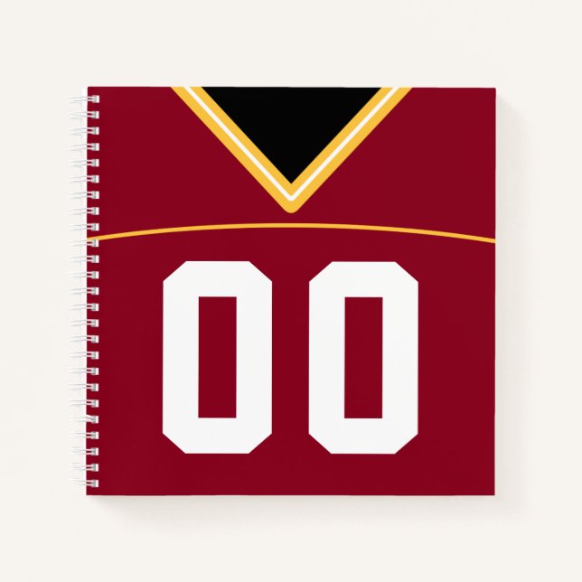 Carnet Maroon Jersey (Devant)