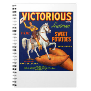 Carnet Marque victorieuse Louisiane pommes de terre sucré