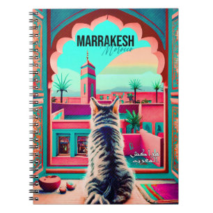 Carnet Marrakech Maroc Chat Voyage Tourisme Souvenir