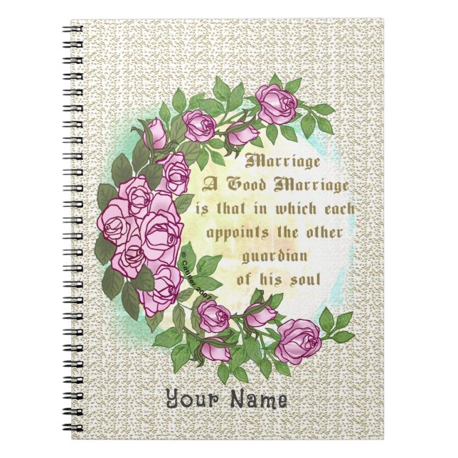 Carnet Marriage Verse wedding Notebook (Devant)