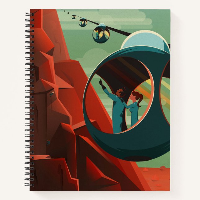Carnet Mars Olympus Mons Système solaire Volcano le plus  (Devant)