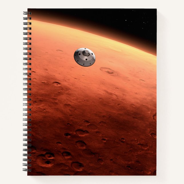Carnet Mars Science Laboratory approchant Mars. (Devant)