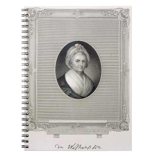 Carnet Martha Washington, gravé par James Barton Longac (Devant)