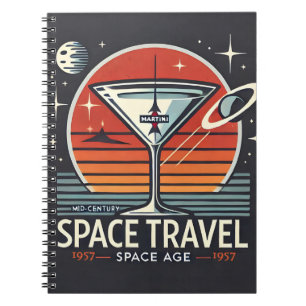 Carnet Martini Space Travel 1957 Space Age Logo