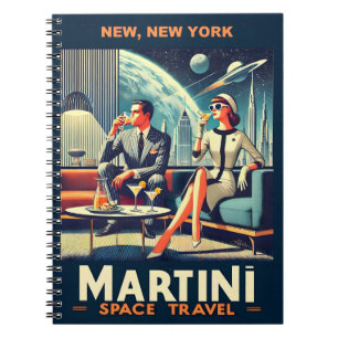 Carnet Martini Space Travel Affiches New York