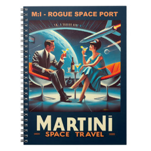 Carnet Martini Space Travel Poster Rogue Space Port