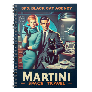 Carnet Martini Space Travel Poster SP5 : Agence de Chat N