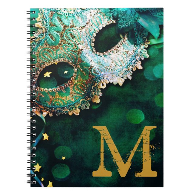 Carnet Mascarade Masque Masque Masquage Monogramme Note i (Devant)