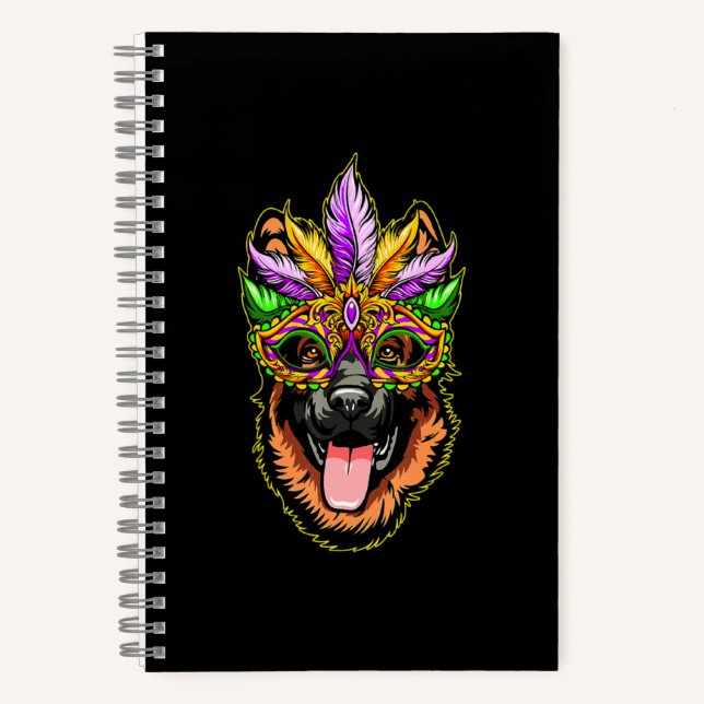 Carnet Masque berger allemand (Recto)