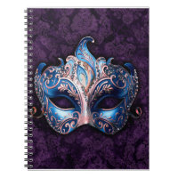 Masque de masquerade bleu élégant