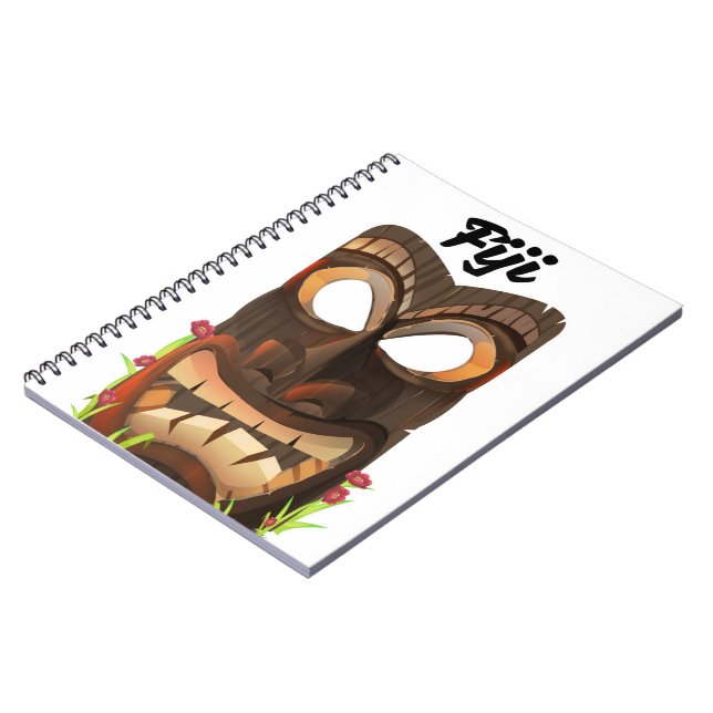 Carnet Masque sculpté des Fidji (Côté gauche)