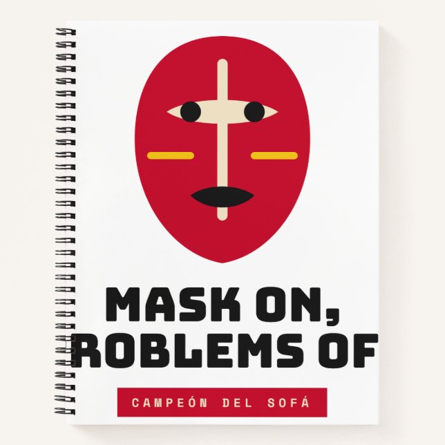 Carnet Masque sur problèmes éteints Champion de canapé Ca (Devant)