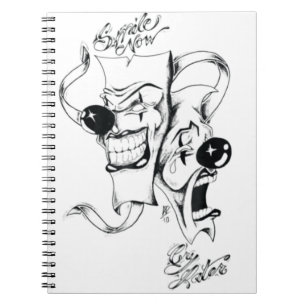 Carnet Masques De Drame Souriez Maintenant Pleure Plus Ta