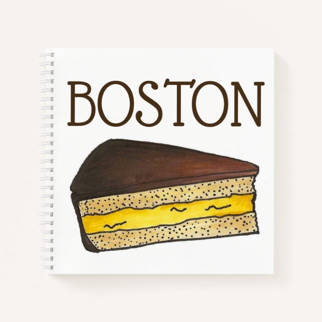 Carnet Massachusetts à la tranche de crème de Boston (Devant)