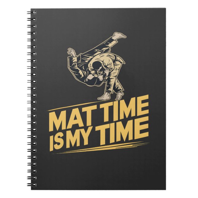 Carnet Mat Time est mon temps Jiu Jitsu Mat Mastercard BJ (Devant)