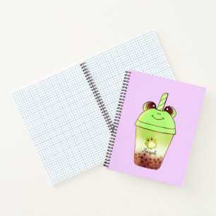 Carnet Matcha Buble Thé Lait Thé Grenouille