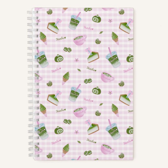 Carnet Matcha Lover Pink (Recto)