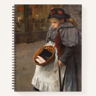 Carnet Matchstick Girl pauvre rue Urchin Pauvreté urbaine