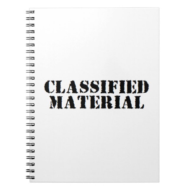 Carnet matériel classifié (Devant)