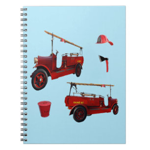 Carnet Matériel vintage de lutte contre les incendies,