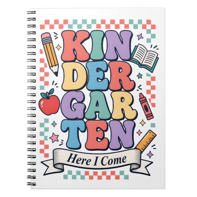 Carnet Maternelle Rétro Me Voici École (Devant)